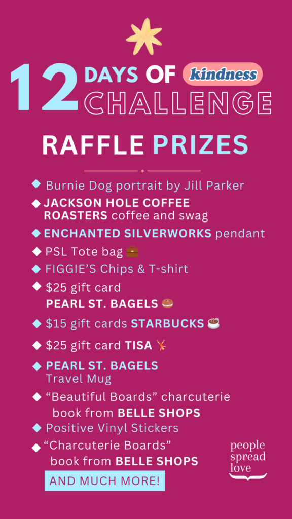 12 Days of Kindness Challenge - Raffle Prizes